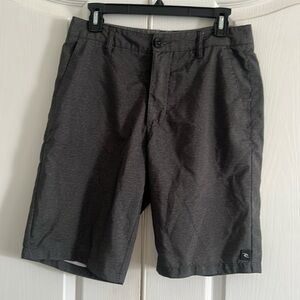 Rip Curl men’s hybrid board shorts; gray; size 30